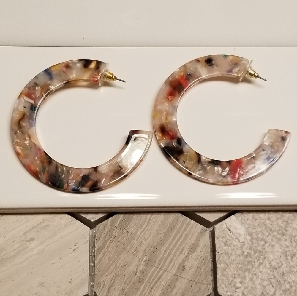 Cult Gaia style hoop earrings